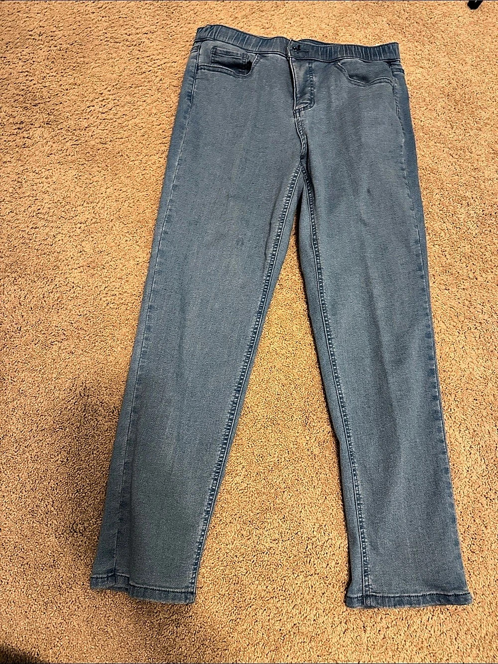 d & co. Straight Leg Jeans Blue Waist 10P